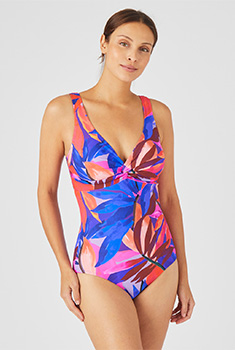 Maillot de bain imprimé feuillage Perfect Fit by Damart