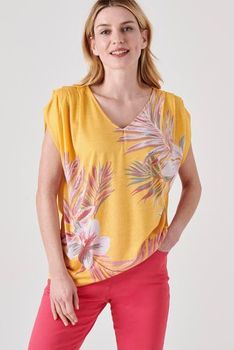 T-shirt met bloemenprint