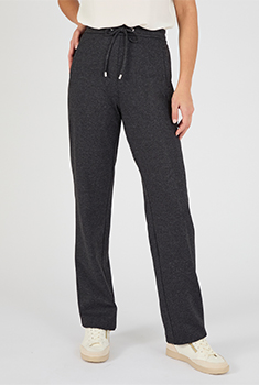 Pantalon tricot jacquard pull-on