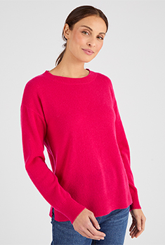 Pull col rond pur cachemire