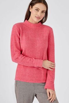 Pull in donzig fantasietricot, gerecycleerde vezels