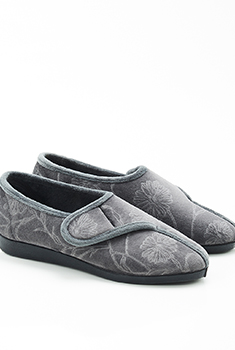Pantoffel met velcro-sluiting