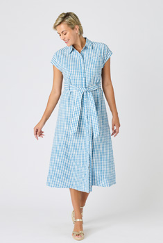 Overhemdjurk wafelstructuur stof