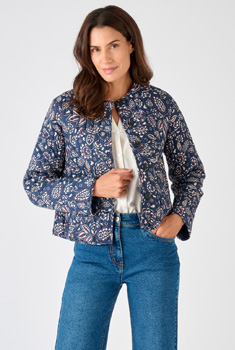 Veste matelassée imprimée