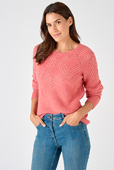 Trui fantasietricot met Thermolactyl-label