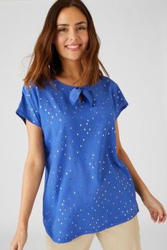 T-shirt in 2 stoffen