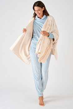 Poncho Thermolactyl en maille polaire