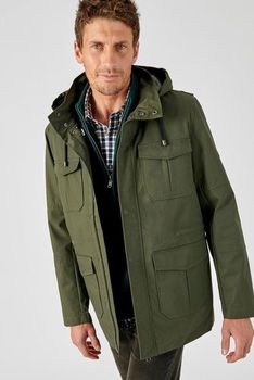 Waterafstotende parka, 3-in-1, vest in gerecycleerd Thermolactyl