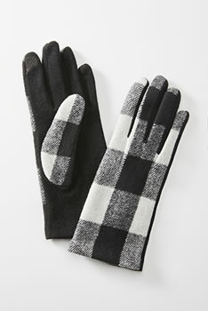 Handschoenen in 2 stoffen gevoerd in fleece