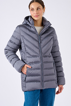 Parka tissu reliéfé Thermolactyl