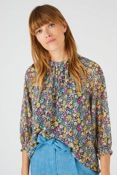 Blouse voile fleuri