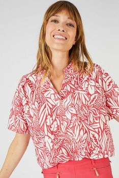 Blouse mélange lin