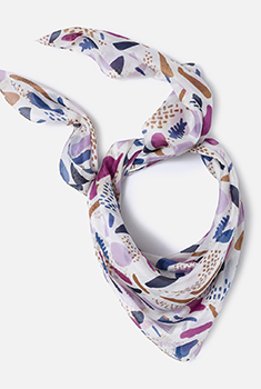 Foulard puur zijde tachistische stijl