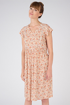 Jurk in zuivere viscose Lenzing™ EcoVero™