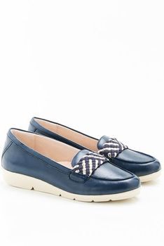 Mocassins cuir chèvre patte tressée Amortyl®