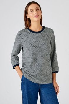 T-shirt maille jacquard stretch