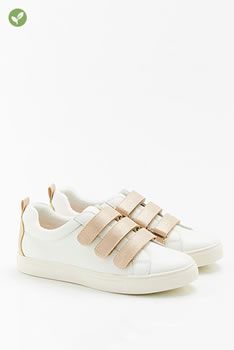 Sneaker met glanseffect en velcro-sluiting Climatyl®