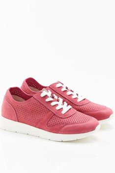 Lichte sneaker in kalfsleder met aspect nubuck Amortyl®