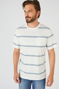 Gestreept T-shirt in jersey, Climatyl®