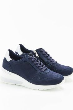 Baskets cuir vachette compensées à lacets Amortyl®