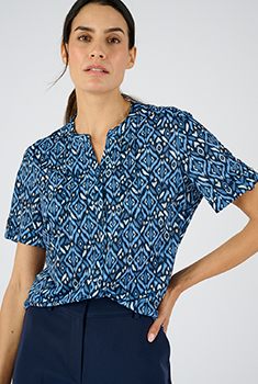 Chemisier maille crêpe stretch