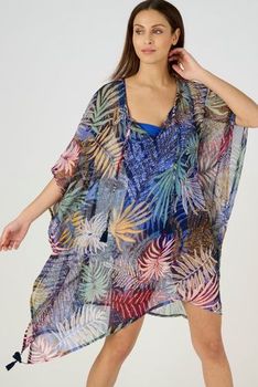 Kaftan in bedrukte voile
