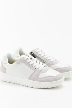 Baskets compensées bicolores cuir vachette Amortyl®