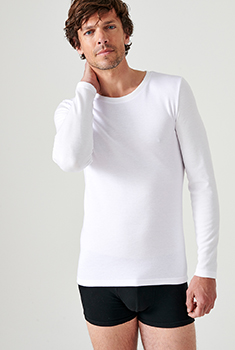 T-shirt tricot double face, manches longues Thermolactyl
