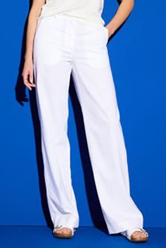 Pantalon large lin mélangé Climatyl®