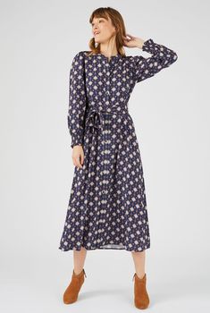 Robe-chemise pure viscose Lenzing™ EcoVero™*