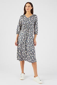 Robe maille chaude imprimée recyclée*