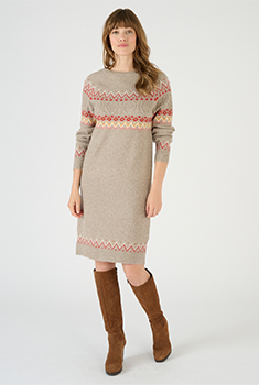 Robe-pull Maille jacquard Thermolactyl recyclée*