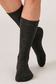 Lot de 3 paires de chaussettes unies maille laineuse Thermolacty