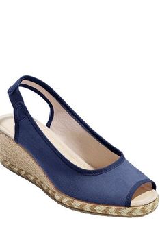 Espadrille met sleehak