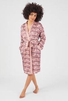 Robe de chambre satinée doublée Thermolactyl®