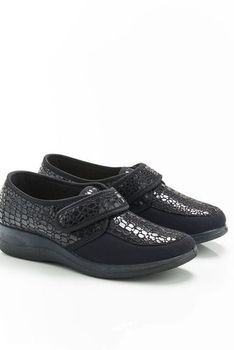 Derby met stretch, velcro-sluiting Piedical®