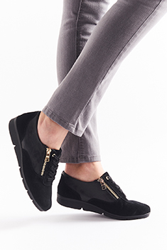 Derby in Amortyl® met glanseffect, gerecycleerd materiaal