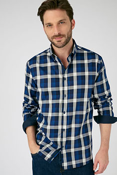 Chemise à carreaux pur coton