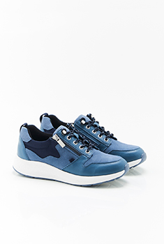 Sneaker, gevoerd in Thermolactyl, gerecycleerde vezels
