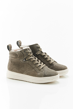 Hoge sneaker met veters, Thermolactyl, gerecycleerde vezels*