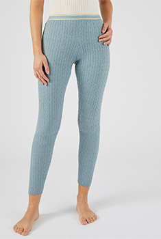 Legging in kabeltricot voor dames, Thermolactyl
