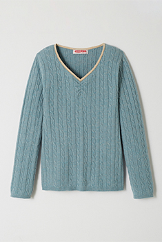 Pull Thermolactyl fille, maille torsadée