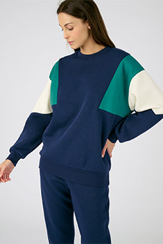 Sweater dames colorblocks Thermolactyl