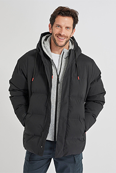 Thermolactyl donsjack met capuchon voor heren