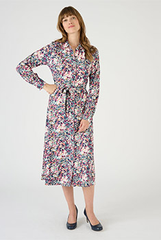 Robe maille toucher peau de pêche chaude et stretch recyclée*