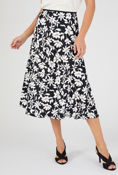 Rok pull-on tweekleurig