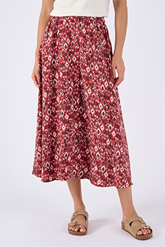 Rok knoopsluiting crêpe stof