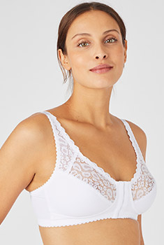 Soutien-gorge sans armatures, ouvert devant