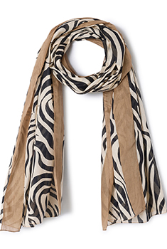 Foulard sjaal dierenprint zuiver katoen