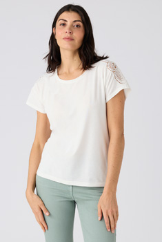 T-shirt kanten details Climatyl-label